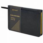 Еженедельник А6 недатированный, 64 л, кожзам BRAUBERG "Iguana" черный