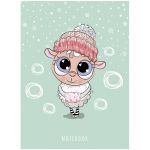 Записная книжка А6, 32л., Апплика "Милая овечка", 80г/м2, пластиковая movie-обложка