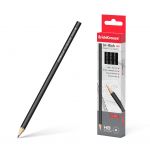 Карандаш простой с ластиком HB ErichKrause Jet Black/42