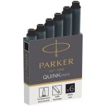 Картриджи чернильные Parker "Cartridge Quink Mini" черные, 6шт., картонная коробка 1950407