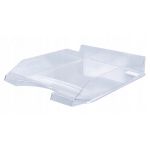 Лоток для бумаг горизонтальный OfficeProduct, прозрачный