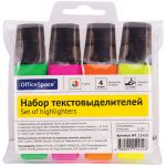 Маркеры, набор 4 цв. OfficeSpace, 1-5мм, ПВХ уп., европодвес