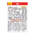Набор светоотражающих наклеек Мульти-Пульти "Сердца", 16шт. MS_47797