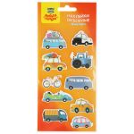Наклейки объемные Мульти-Пульти "Транспорт", 10*22см, 10 наклеек, инд. уп., европодвес PS_39805