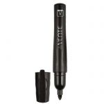 Маркер перманентный deVENTE, с каучуковыми вставками и клипом,3 мм, черный