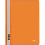 Папка-скоросшиватель пластик. СТАММ А4, 180мкм, оранжевая с прозр. верхом