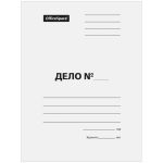 Папка-обложка "ДЕЛО" картонная белая 300 г/м2