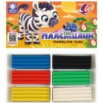 Пластилин 6 цветов 90 г. Луч ZOO