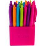 Ручка шариковая авт. Milan "P1touch" 5цв., 1,0мм, в пластиковом стакане