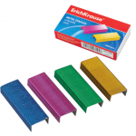 Скобы для степлера ERICH KRAUSE №24 цветные