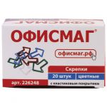Скрепки  ОФИСМАГ  Стрелка, 20 шт\уп.