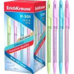 Ручка шариковая синяя 0,7 мм грип ErichKrause R-301 Spring Stick&Grip/50/400