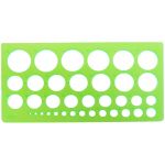 Трафарет окружностей (1-36мм)