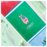 Тетрадь предметная 48л. MESHU "Ученый MISHKA" - Биология, матовая ламинация, выборочный УФ-лак, тисн