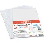 Вставка в сегрегатор А4 глянцевая 50 мкм 100 шт. в упаковке (до 60 листов) deVENTE/10