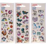 Набор наклеек для творчеcтва 7х17 см объмные многоразовые "Unicorn" deVente