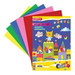 Картон цветной А4 5 л (5 цветов) мелованный, односторонний