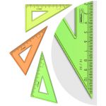 Треугольник 30°, 10см Стамм "Neon", 4цв. ТК23