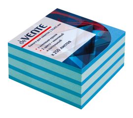 Бумага для заметок с клеевым краем deVente  неон (голубой) 51х51 мм , 2 цвета, 250 л