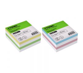 Блок для записей СТАММ "Стандарт", 8*8*4см, ассорти