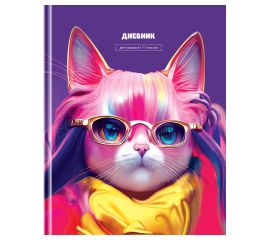 Дневник 1-11 кл. 40л. (твердый) BG "Magic cat", глянцевая ламинация Д5т40_лг 12609