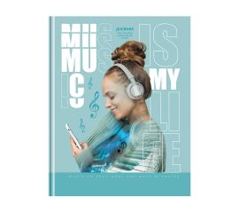 Дневник для музыкальной школы 48л. (твердый) BG "Мой плейлист", матовая ламинация, выб. лак ДМ5т48_л
