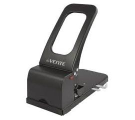 Дырокол deVENTE на 100 листов, металлический с линейкой, черный