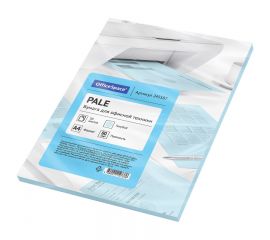Бумага цветная OfficeSpace pale А4, 80г/м2, 50л. (голубой) 245187