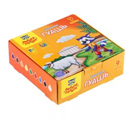 Гуашь Мульти-Пульти "Енот в Греции", 09 цветов, 17,5мл, картон ГК_33582