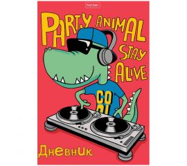 Дневник 1-11 кл. 40л. (твердый) Hatber "Dino party", глянцевая ламинация 40ДТ5В_27179
