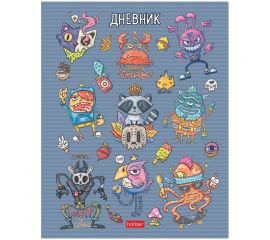 Дневник 1-11 кл. 40л. (твердый) Hatber "Freaky friends", глянцевая ламинация 40ДТ5В_27392