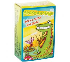 Игра настольная "Крокодильчик. Игра в слова для детей", 108 карточе