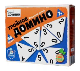 Игра настольная Десятое королевство "Тройное домино", картонная коробка 2982