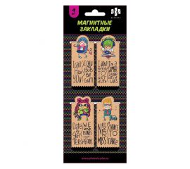 Закладки магнитные "Чудики" 4 штуки