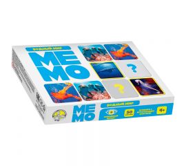 Игра настольная Десятое королевство "Мемо. Водный мир", 50 карточек, картонная коробка 3593