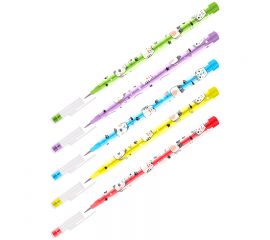 Карандаш сегментный ArtSpace "День кота", с ластиком, ассорти SP_55901