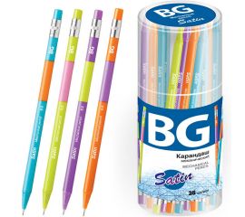 Карандаш механический BG "Satin" 0,5мм, HB, ассорти KM 3932