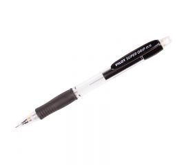 Карандаш механический Pilot "Super Grip" 0,5мм, с ластиком, черный корпус H-185-B