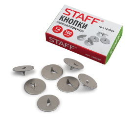 Кнопки STAFF 12мм*100шт/уп.