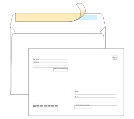 Конверт C5, OfficeSpace, 162*229мм, с подсказом, б/окна, отр. лента С5.1000.2