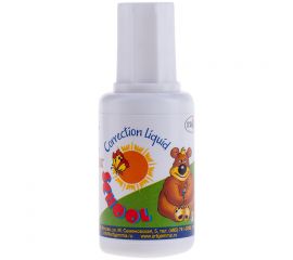 Корректирующая жидкость Гамма "Школьник", 20мл (27г), с кисточкой 341004