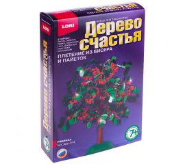 Набор для плетения из бисера и пайеток - Дерево счастья Lori "Рябинка"