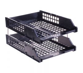 Набор из 2-х лотков,горизонт.на мет.стержнях,черн.