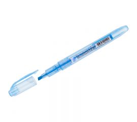 Маркер-выделитель CROWN, голубой,1-4мм