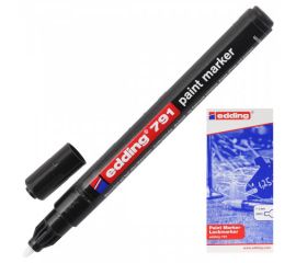 Маркер-краска  лаковый черный 1-2 мм Edding