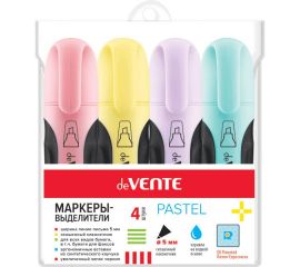 Набор Текстовыделителей 4 цв. deVente Pastel