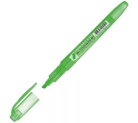 Маркер-выделитель CROWN, зеленый,1-4мм