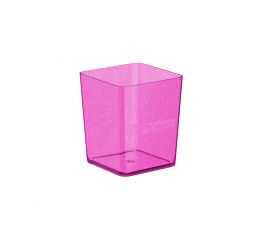 Настольная подставка-стакан для канцелярских принадлежностей 1 отделение, розовый Base Glitter Erich