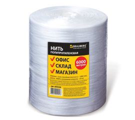 Нить полипропиленовая, длина 6000 м, ширина 6 мм, линейная плотность 1000 текс, BRAUBERG