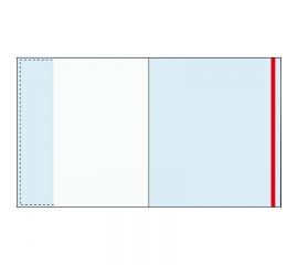 Обложка 244х400 мм для прописей и рабочих тетрадей прозрачная 80 мкм